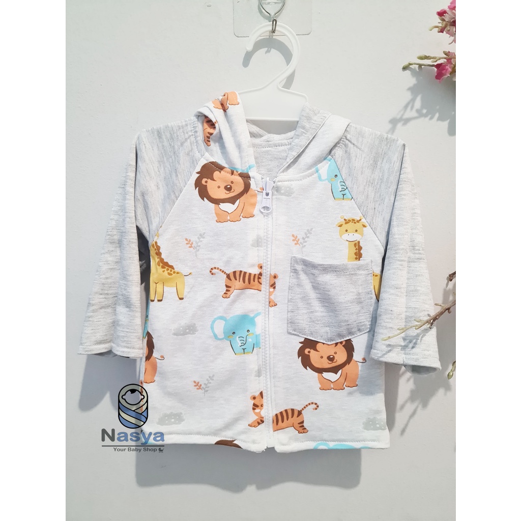 [R-069] Jaket Bayi / Jaket anak Canoli Motif (Bisa Bolak Balik)