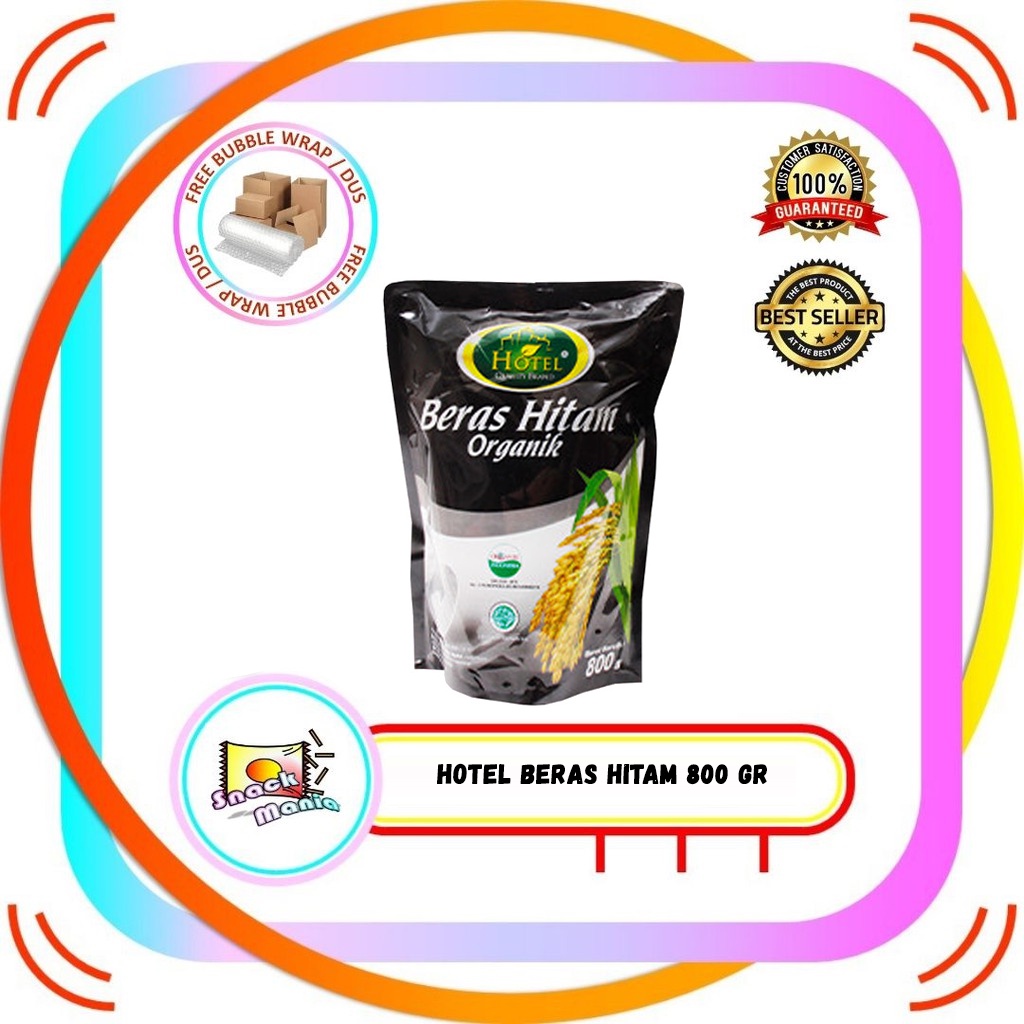 

HOTEL Beras Hitam Organik 800 gr Healthy Organic Black Rice
