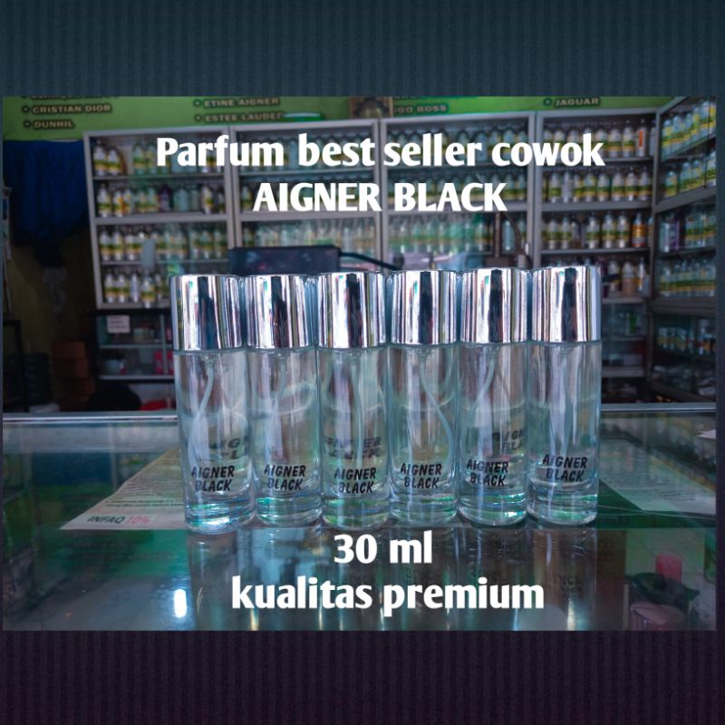 PARFUM REFILL BEST SELLER AIGNER BLACK 30ML KUALITAS PREMIUM