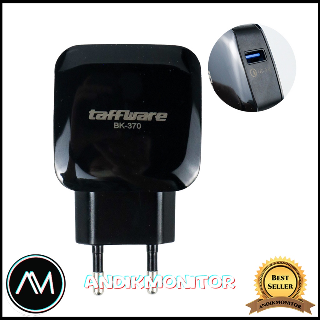 Taffware Wall Charger USB 1 Port QuickCharge 3.0 - BK-370