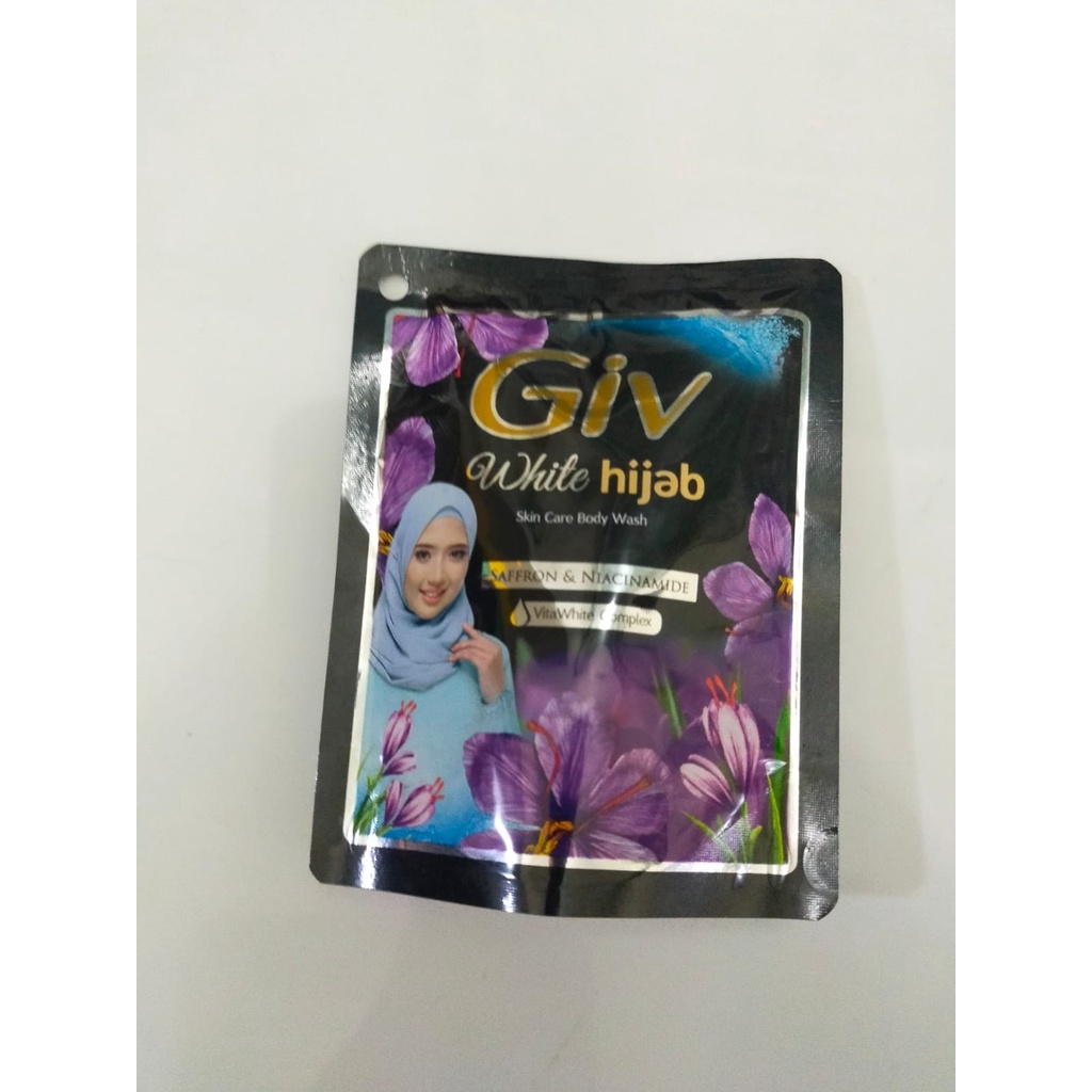 ❤ PAMELA ❤ GIV White Body Wash Liquid | Perfumed | Hijab | Sabun Mandi Cair 60ml | BPOM | sabun giv