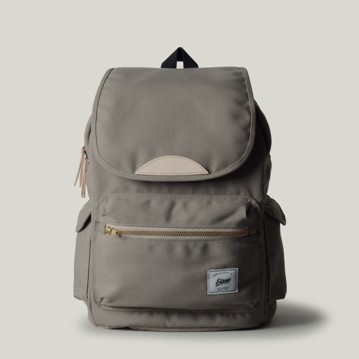 Terlaris Bigmo Sierra Grey Backpack - Tas Ransel Sekolah Kantor Wanita Anti Air