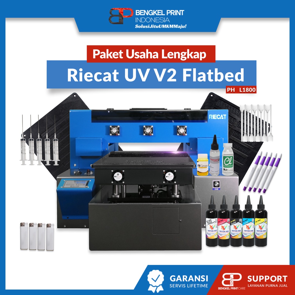 Mesin Printer UV LED Flatbed DTF