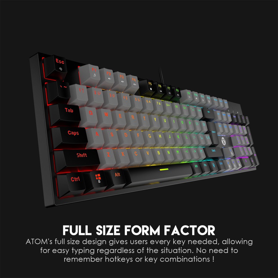 Fantech ATOM Fullsize MK886 RGB Gaming Mechanical Keyboard