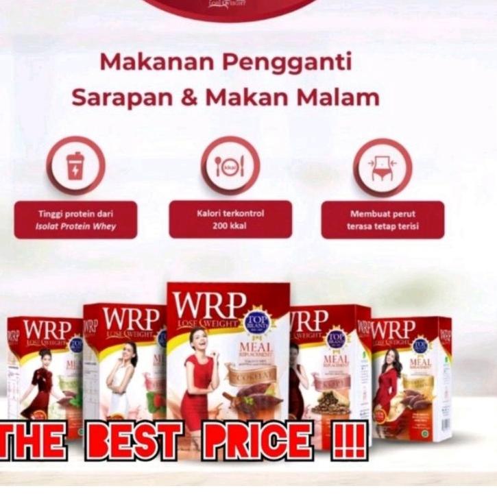 

Cek Disini WRP Meal Replacement Lose Weight isi 6 Sachet COKLAT STRAWBERRY KOPI SEREAL MOCCA GREEN TEA DIET 324G