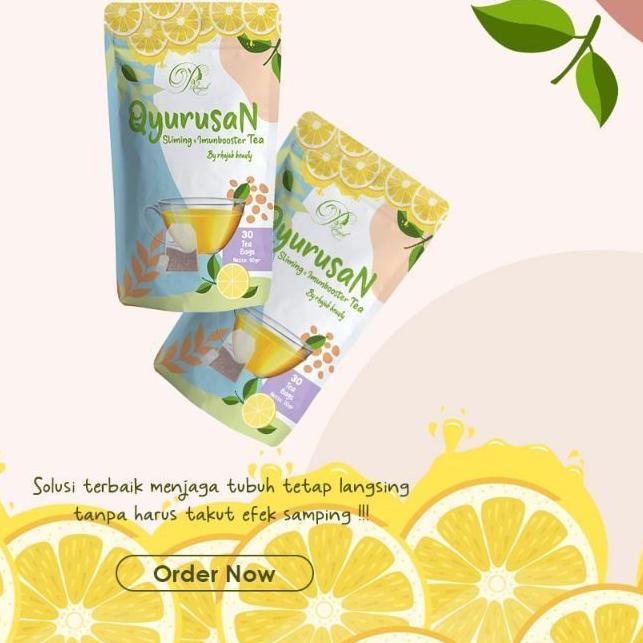 

♪ QYURUSAN SLIMING TEA AND IMUN BOOSTER BY RHAJAB ORIGINAL ☑