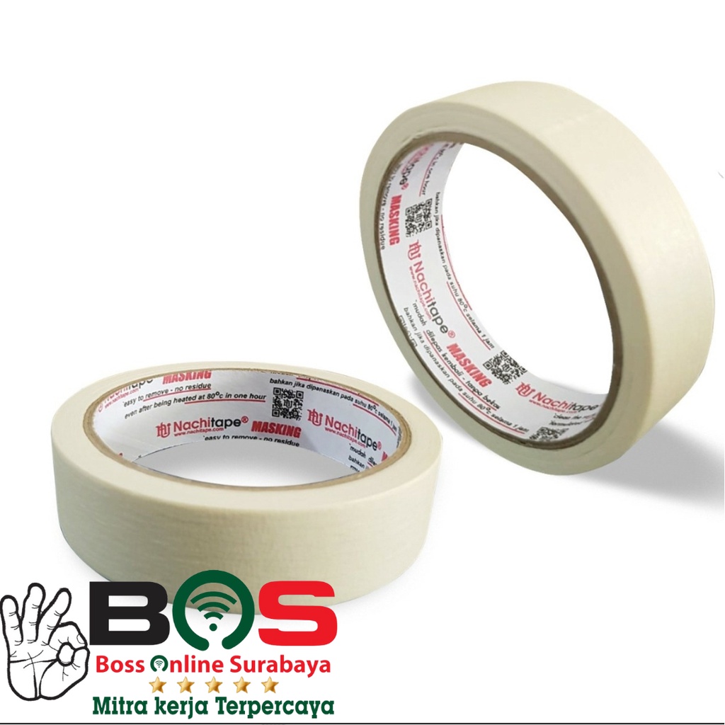 Isolasi kertas Cat Nachi Nachi Masking Tape 1 Inch 24mm X 20 Yard