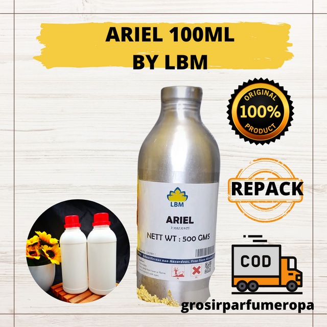 Bibit Parfum ARIEL 100ML REPACK BY LBM - MINYAK WANGI - REFILL PARFUM - GROSIR - ORIGINAL RESMI PABR