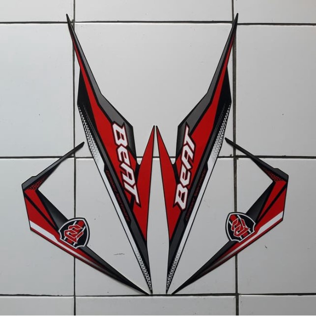STIKER STRIPING MOTOR HONDA BEAT 2019 TERMURAH LIS LES BODY BEAT 2019