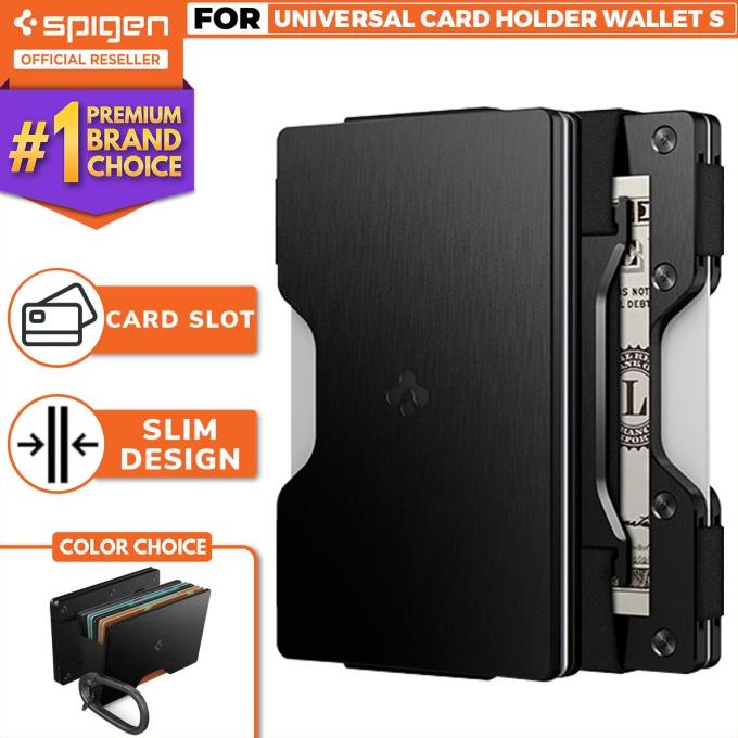 

Terbaru !!! Card Holder Spigen Universal Card Holder Wallet S Hardcase Dompet Saku