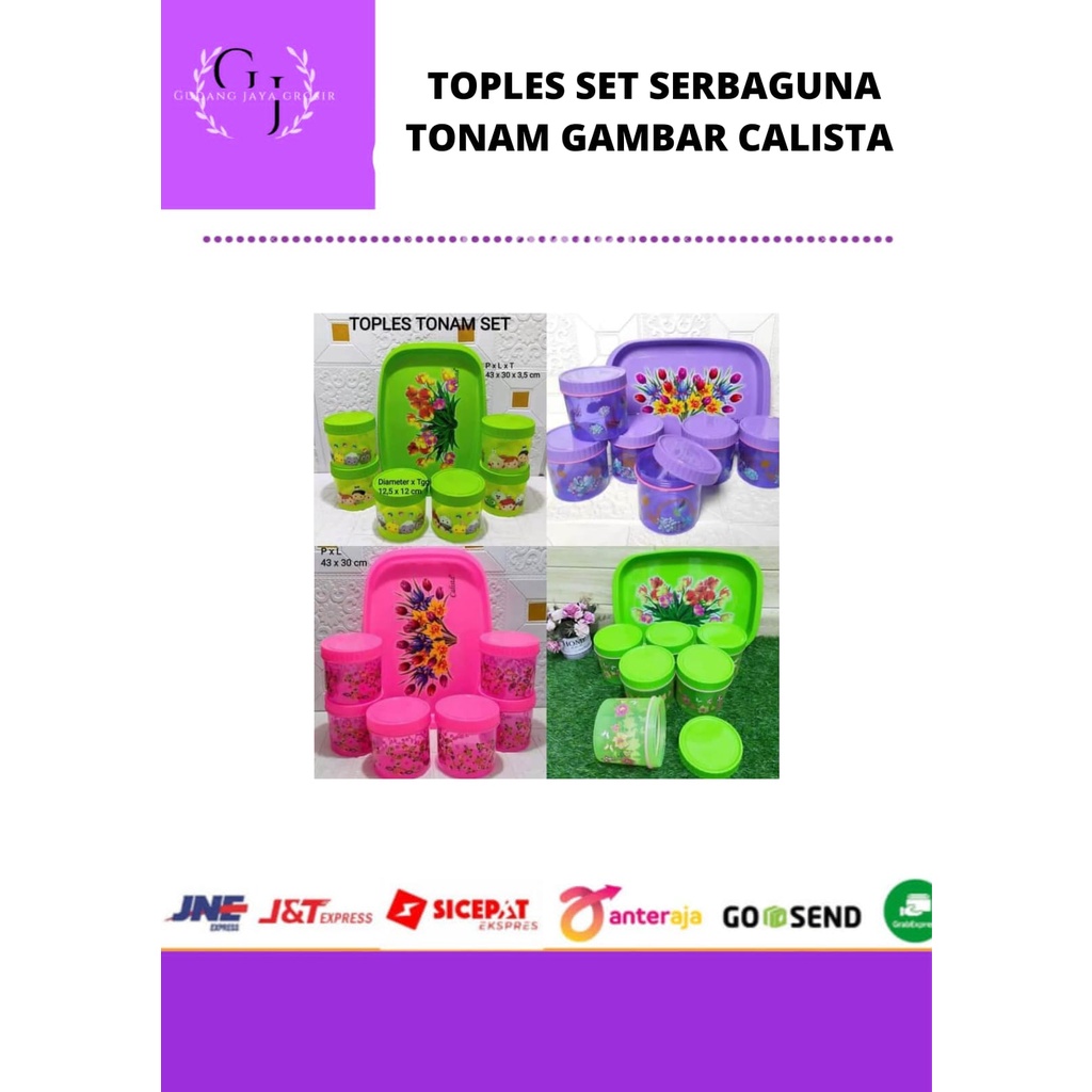 TOPLES SET SERBAGUNA CALISTA TONAM GAMBAR NEW