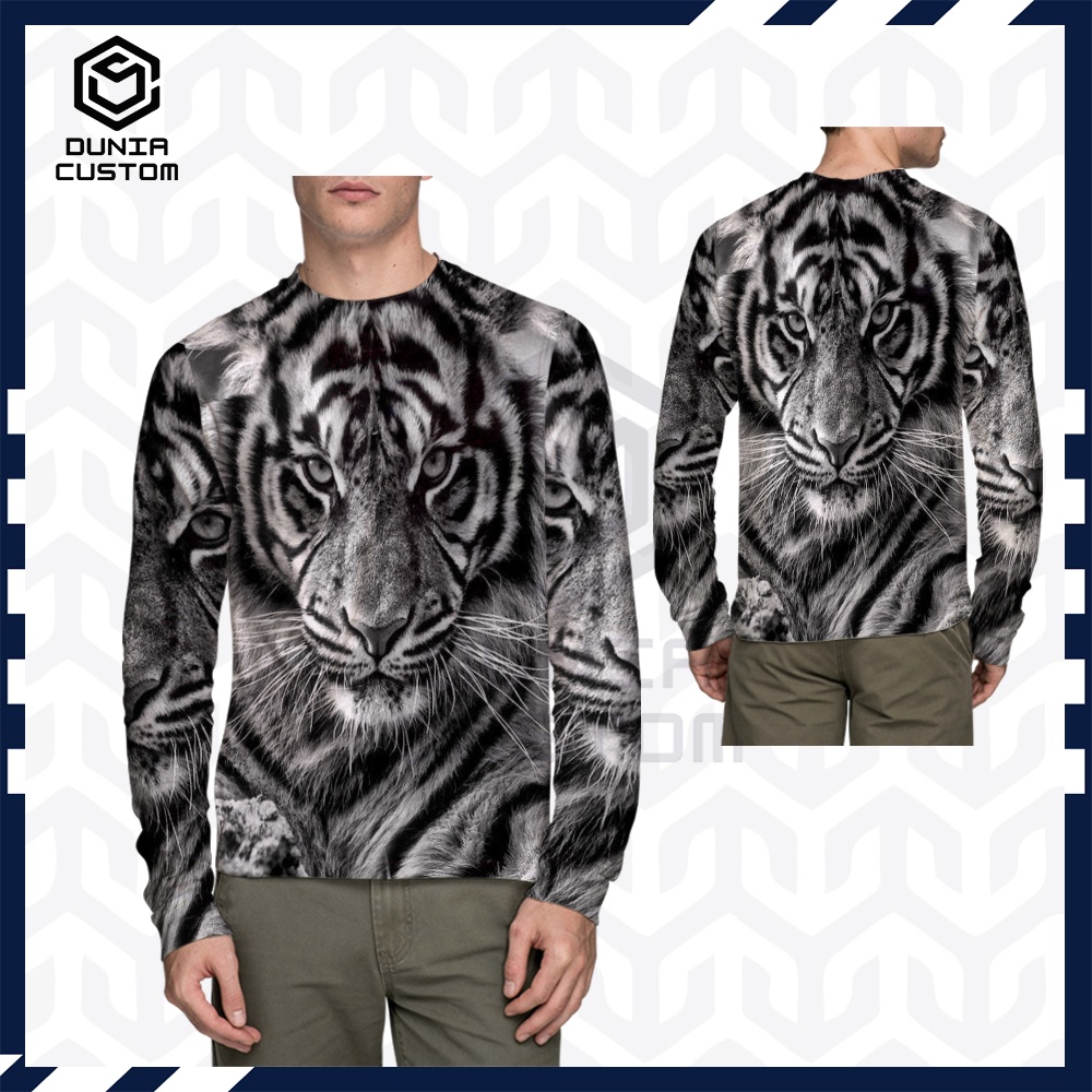 Jual KAOS MOTIP TEMA HARIMAU PITIH OLAHRAGA MACAN TUTUL SUMATRA JAWA BALI 3D Jersey Kaos Pria/Kaos W