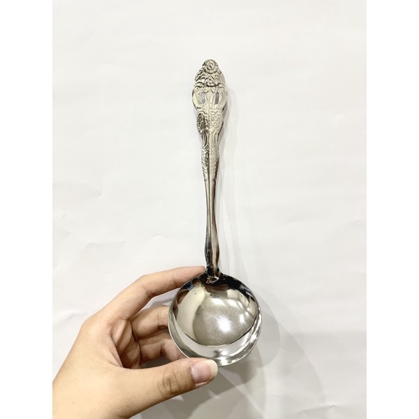 SENDOK SUP SAYUR MOTIF KERANG STAINLESS - IRUS SENDOK SOP DOLL - SENDOK WAYANG - CENTONG PRASMANAN LAUK CENTONG SAYUR NASI TERMURAH