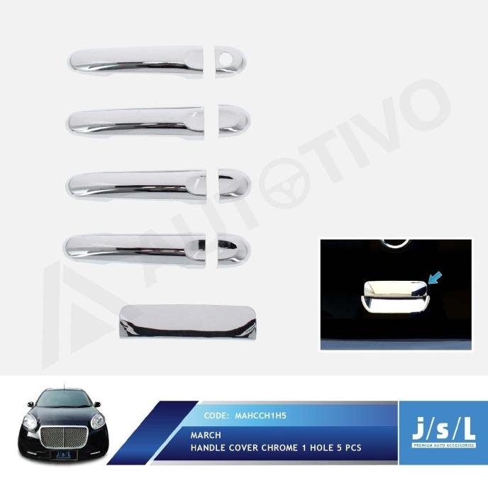 Nissan March Handle Cover Chrome 1 Hole JSL/Aksesoris Eksterior March
