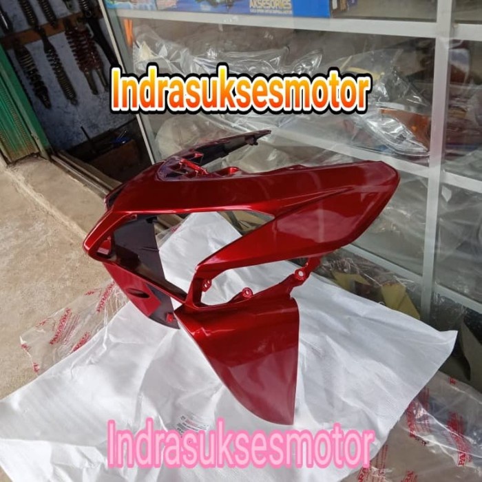 tameng dasi body depan motor vario 110 karbu warna merah