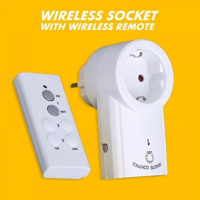 Colokan Listrik Remote Control Stop Kontak Socket Listrik