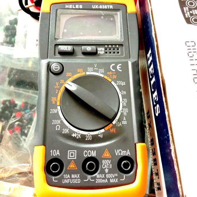 MultiTester Multimeter Avometer HELES DIGITAL UX838TR UX 838TR pcmelektrob9090 Kualitas Baik