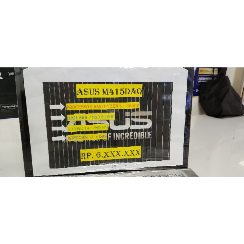 ASUS M415DAO RYZEN 3 3250U 8GB SSD 512GB