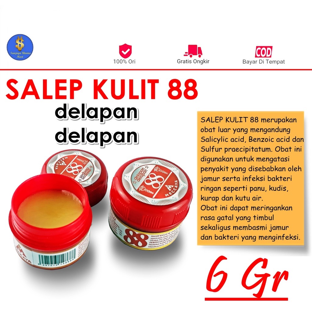 Salep Kulit 88 6gr-Obat Kulit & Gatal/Jamur Salep 88