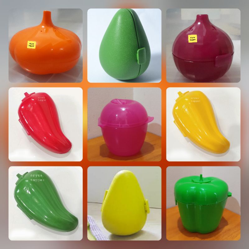Tupperware | Chilli Keeper | Onion Keeper | Garlic Keeper |Paprika Keeper | Apple Keeper | Avocado K