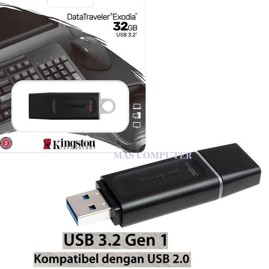 ➱ KINGSTON 32GB EXODIA USB 3.2 / FLASHDISK KINGSTON 32GB USB 3.2 EXODIA ☺