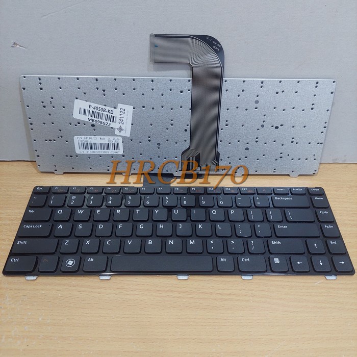 Keyboard Laptop DELL Inspiron 14R N4050 N4040 N4110 M4040 M4110 Hitam -HRCB