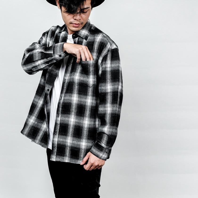 ➥ Bespoke project Kemeja flanel pria ♠