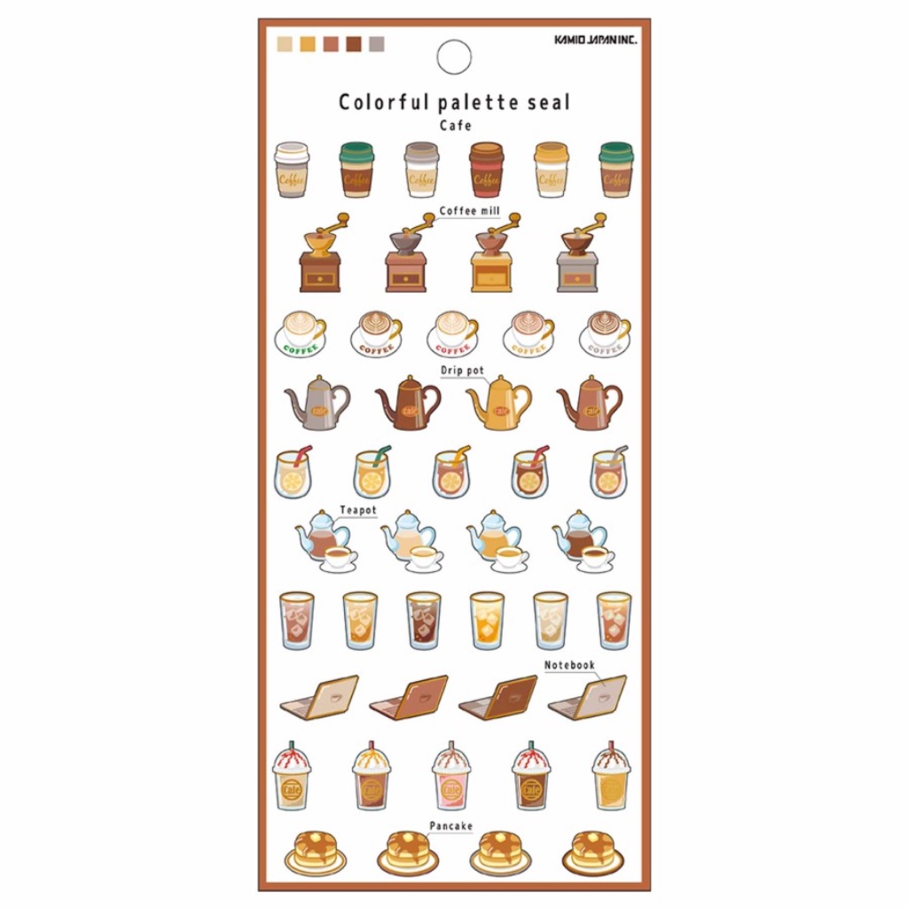 

Kamio Japan Inc Colorful Palette Seal Sticker
