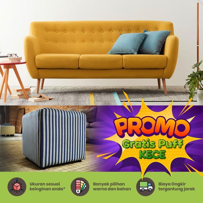 Terlaris Sofa Minimalis Retro / Sofa Scandinavian 3 Seater