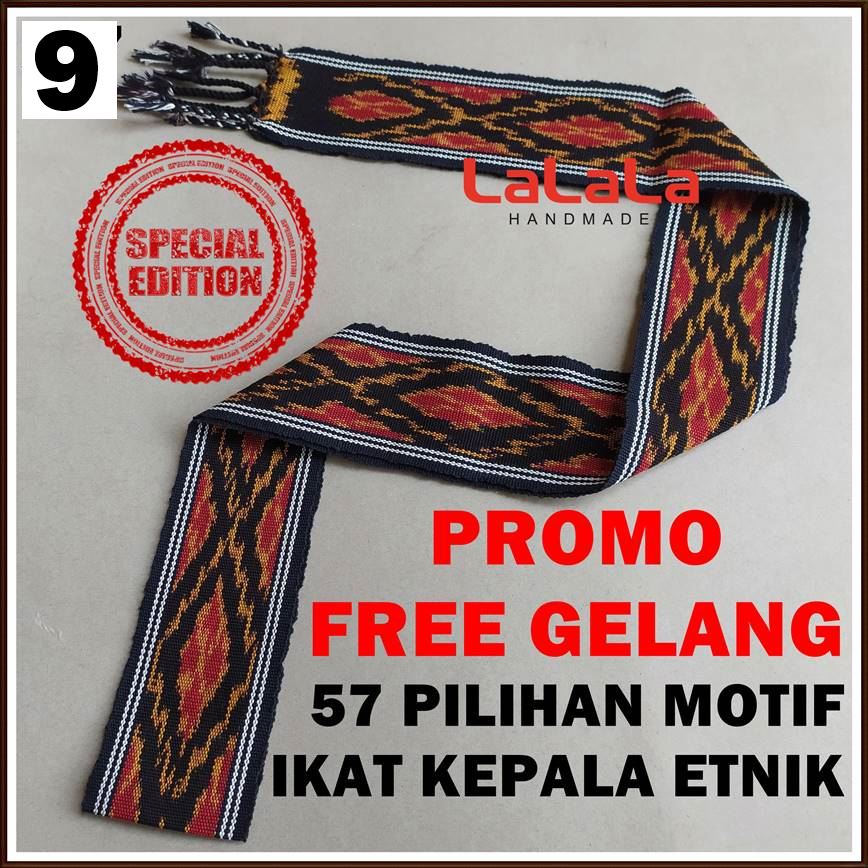 Ikat Kepala Tenun Etnik Motif Dayak Kalimantan Toraja Bali Sumba Lombok NTT Kain PROMO TERMURAH