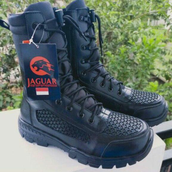 SALE TERBATAS Sepatu pdl terbaru TNI/POLRI bahan kulit asli brand jaguar
