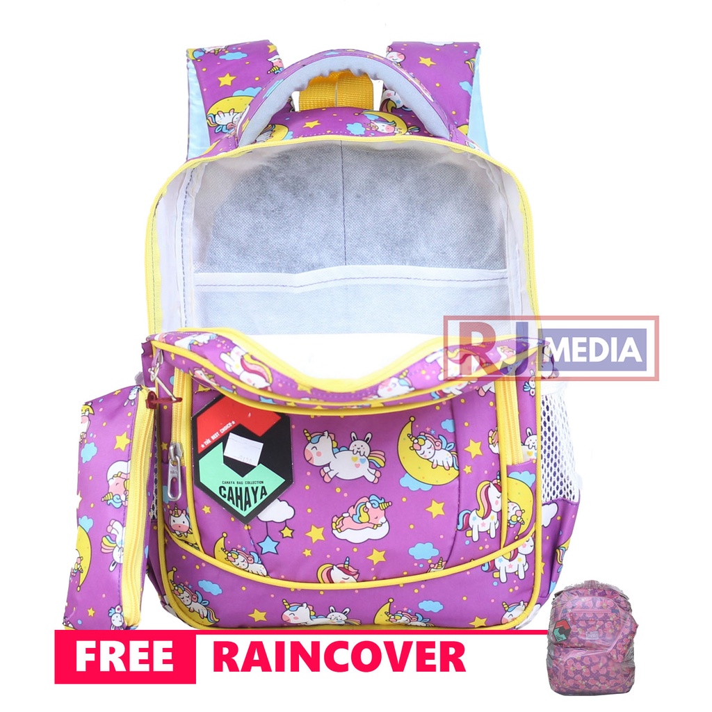 Tas Sekolah Anak Perempuan Karakter Ransel Mini Paud Cewek Ungu Lucu Cahaya Pony Bulan Kecil Bahan Dolby Sekolah Tk Perempuan Cantik Lucu Di Punggung Nyaman