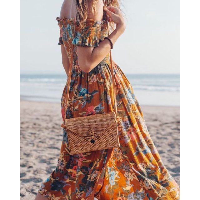 TAS WANITA | TAS ROTAN BALI | TAS SELEMPANG | SLINGBAG | TAS ROTAN
