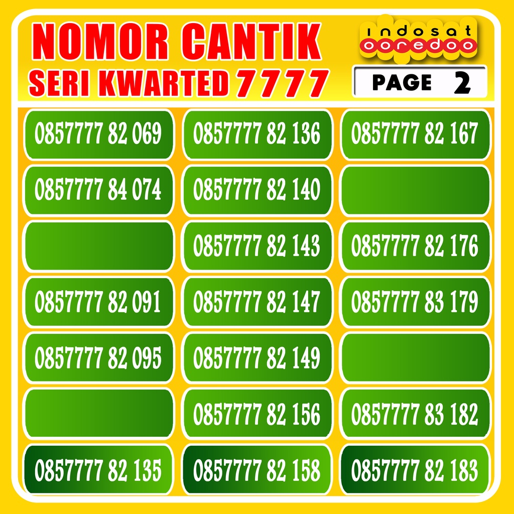 Kartu Perdana Nomor Cantik Indosat Tripel Murah