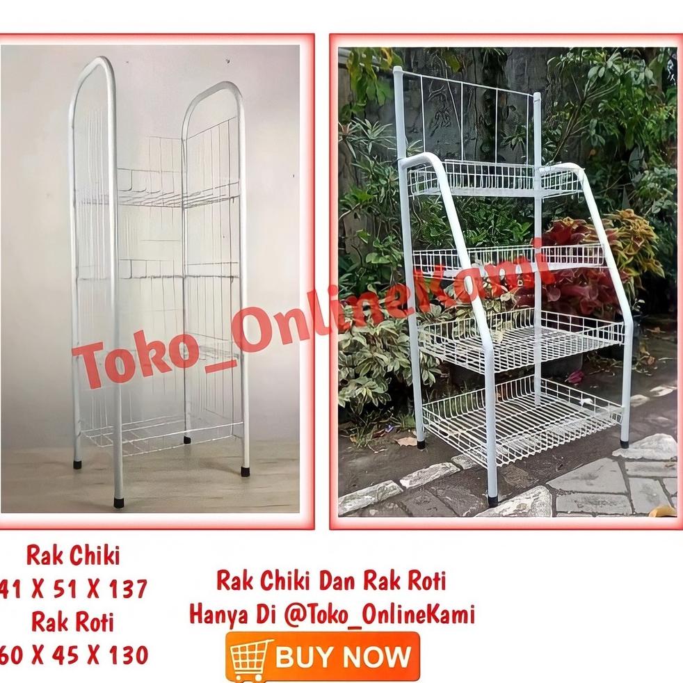 REKOMENDASI Rak Serbaguna 4 Susun/Rak Chiki 4 Susun/Rak Susun/Rak/Rak Jajan Murah 4Susun
