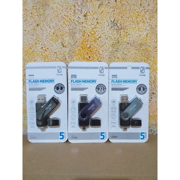 Promo Flashdisk Otg Yourz Original 2GB 4Gb 8Gb 16Gb 32Gb 64Gb 128Gb BY SMOLL