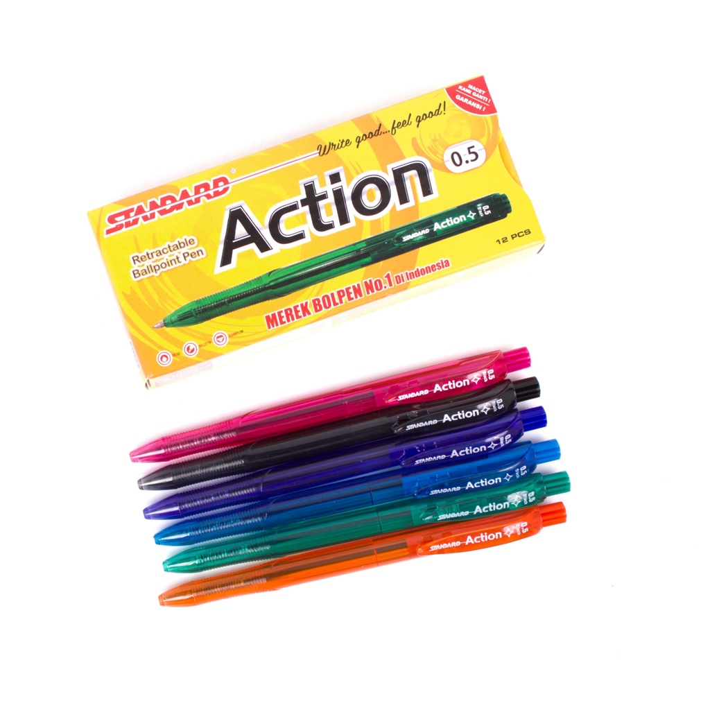 

STANDARD Action HITAM BIRU 0,5 12 PCS