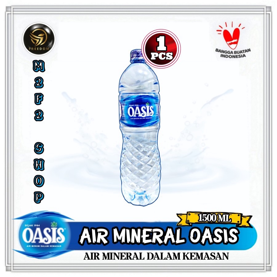 

Air Mineral Oasis Botol Besar Pet - 1500 ml | 1,5 Liter (Kemasan Satuan)