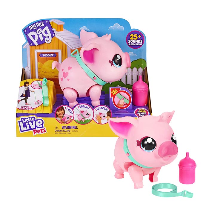 Mainan Binatang Little Live Pets My Pet Pig S1 Single Pack (Piggly)
