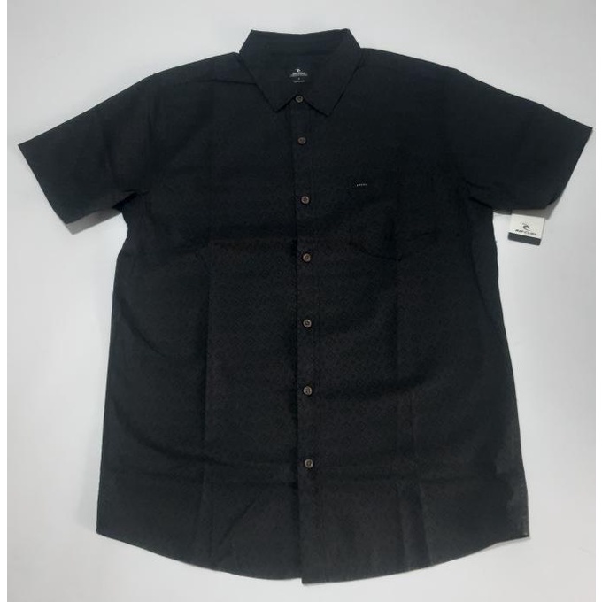 KEMEJA PRIA KEMEJA RIPCURL PRIA ORIGINAL S21 MICRO DOSE SS SHIRT - BLACK EL09I09A82L