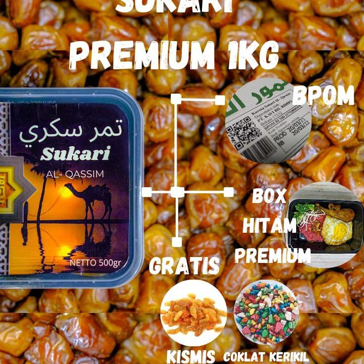 

➵ [TERLARIS] Kurma Sukari Premium AL QASSIM 1kg ♤