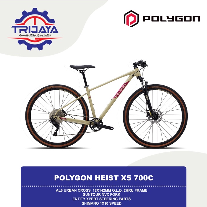 Polygon Heist X5 Sepeda Urban Cross 700C / City Bike / Hybrid