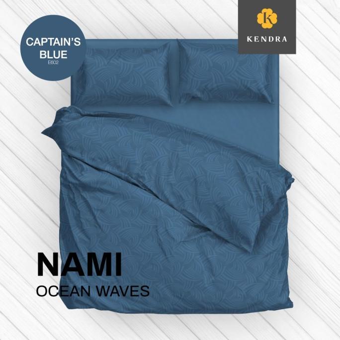 KENDRA Bedcover Set Uk.120x200x30 Single Size Bed Captain Blue