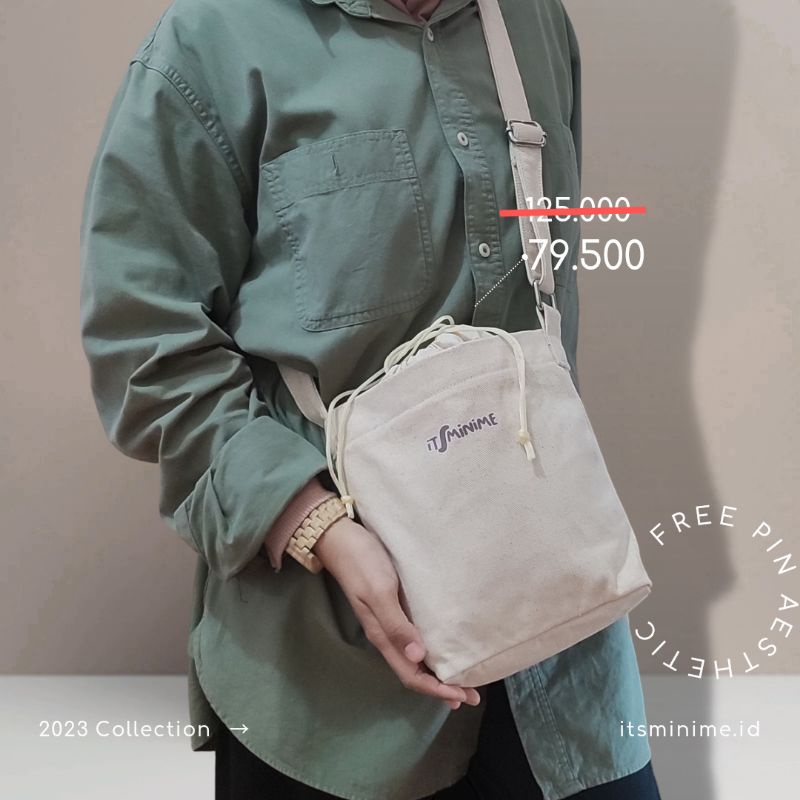 Kiyo Depound Bag / Slingbag / Handbag / Tas Selempang Wanita Bahan Kanvas