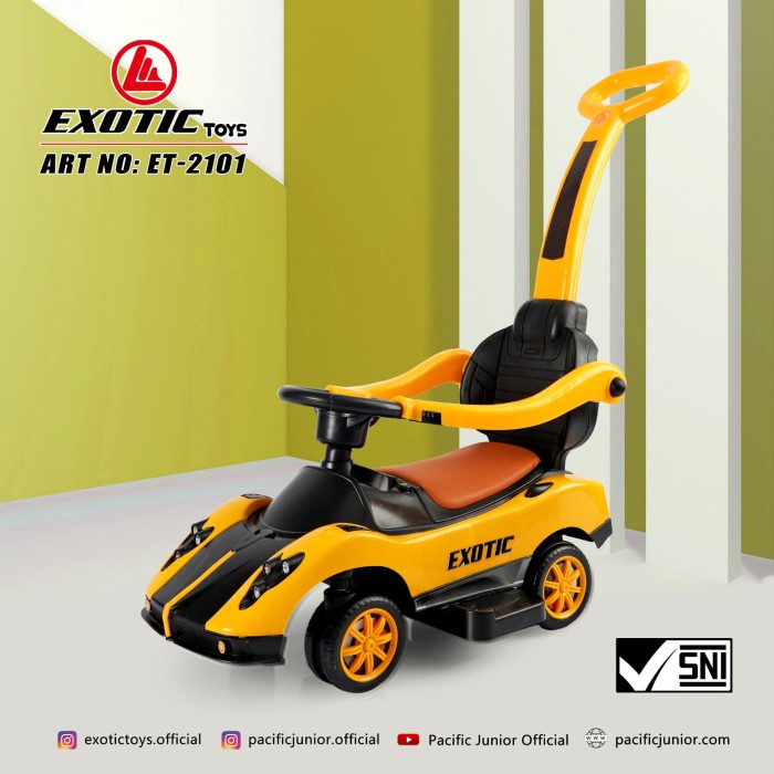 MAINAN MOBIL DORONG ANAK MAGIC CAR EXOTIC ET 2101 RIDE ON TOLOCAR TERLARIS