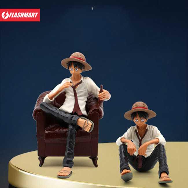 Flashmart Apaffa Action Figure One Piece Model Luffy Sitting on Sofa 1 PCS - AP2