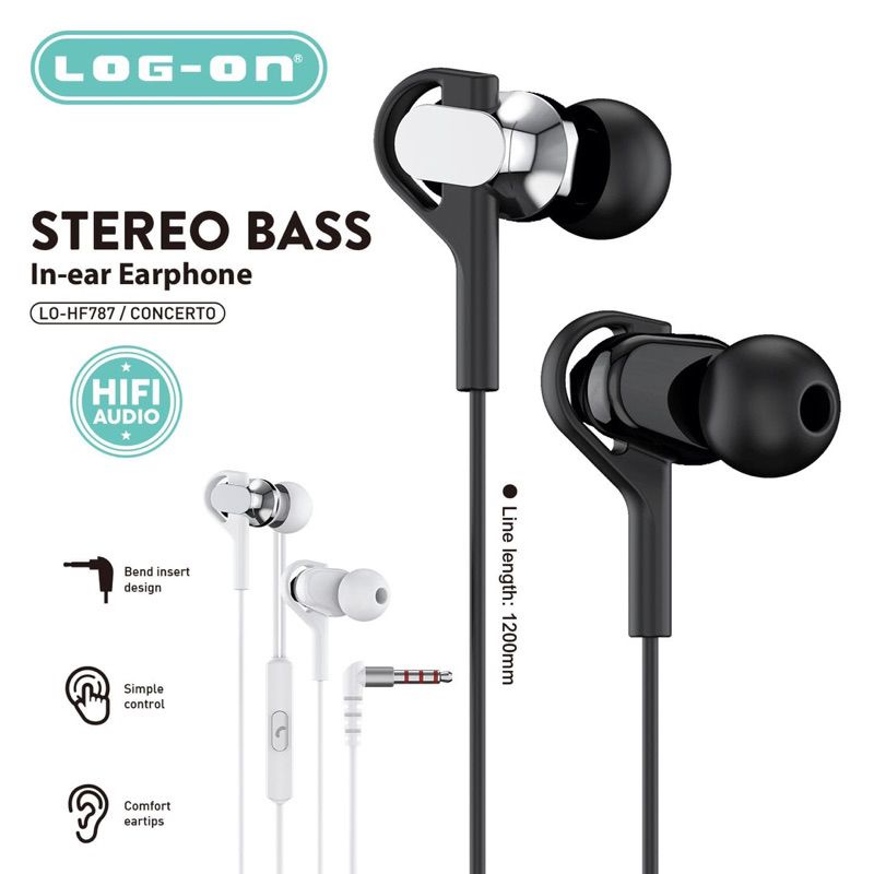 Earphone Log on LO-HF787 CONCERTO