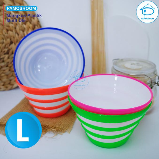 Mangkok Kuah Plastik  Mangkuk Bakso Ulir 15cm Wadah