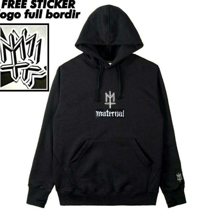 TREN TERBARU Jaket Hoodie Maternal Disaster Hitam XXL XL L Jaket Distro
