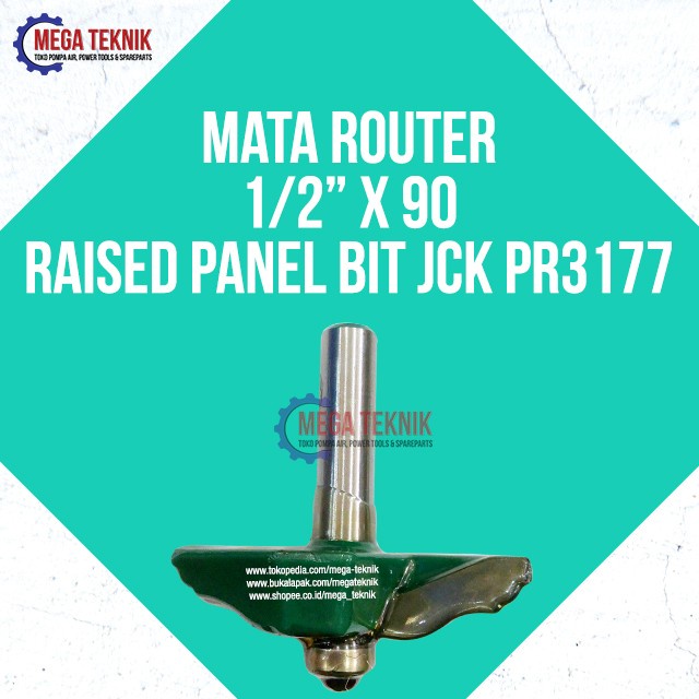 #@#@#@#@] Mata Profil Router Wood Trimmer JCK 1/2" x 90 Raised Panel Bits PR3177